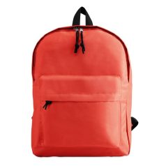   Rucsac sport casual cu buzunar exterior si fermoar, 29x11.5x38 cm, Everestus, 20SEP1257, Poliester 600D, Rosu