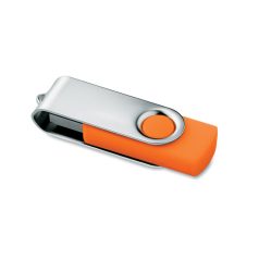   Memorie usb 4 GB, 55x19x10 mm, Everestus, 20IUN1907, Portocaliu, Plastic, Metal