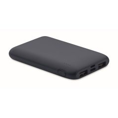   Powerbank 5000 mAh, USB-C, USB-A, 2410E23127, Everestus, 9.9 x 6.2 x 1.5 cm, Plastic, Albastru marin francez