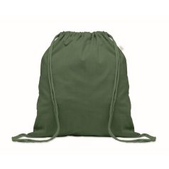   Saculet cu snur, 2410E23050, Everestus, 37 x 41 cm, Bumbac, Verde inchis