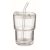 Cana 400 ml, 2502E16500, Everestus, ⌀8 x 10.5 cm, Sticla, Transparent