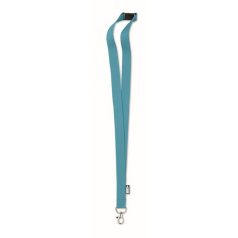   Lanyard cu carabina, 2502E14261, Everestus, 2 x 90 cm, PET, Albastru turcoaz