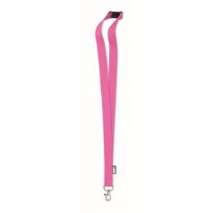   Lanyard cu carabina, 2502E14258, Everestus, 2 x 90 cm, PET, Fuchsia