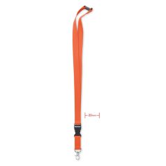 Lanyard, Everestus, 42FEB230209, 2x56 cm, Bumbac, Portocaliu