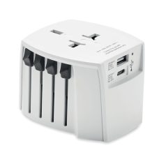   Adaptor USB A/C, Skross, 42FEB230697, 6.0x5.5x7.6 cm, Policarbonat, Alb