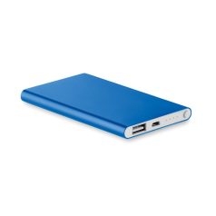 Baterie externa de 4000 mAh pl, aluminiu, royal blue