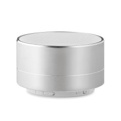 Boxa bluetooth din aluminiu, materiale multiple, matt silver