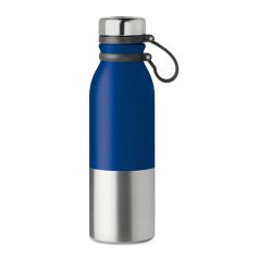   Sticla sport cu perete dublu de 600 ml, otel inoxidabil, silicon, Everestus, RA7, albastru royal