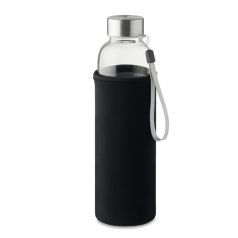   Bidon apa cu perete simplu 500 ml, sticla, Everestus, RA2, negru