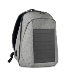   Rucsac cu panou solar, poliester 600D, Everestus, RU26, negru