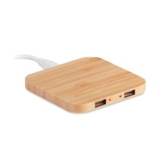   Incarcator wireless din bambus, Item with multi-materials, wood