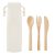 Set de tacamuri de bambus, Item with multi-materials, beige