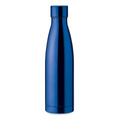   Bidon sport pentru apa, cu perete dublu, 21MAR1833, 500 ml, Ø 7x25.5 cm, Everestus, Otel, Albastru