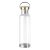 Sticla de apa 800 ml cu baza din otel si capac din bambus, Everestus, 20IAN295, Tritan, Transparent