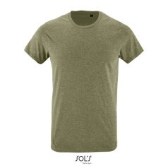 REGENT-F-MEN TSHIRT-150g, Cotton, Heather Khaki, TWIN, XS