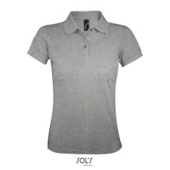   Tricou Polo, Sols, 21OCT0288, 57 x 41 x 20 cm, M, feminin, Poliester, Bumbac, Gri