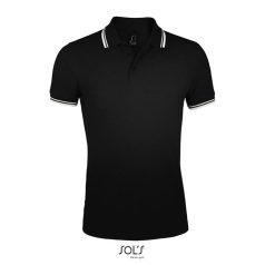   Tricou Polo Barbati, 42FEB234439, Pasadena Men, Bumbac, Masculin, Negru, Alb, L