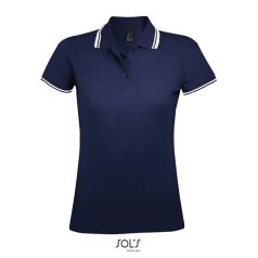   Tricou Polo Dama, 42FEB233711, Pasadena Women, Bumbac, Feminin, Albastru French Marine, Alb, L