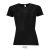 SPORTY-WOMEN TSHIRT- 140g, Polyester, black, TWIN, M