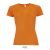 SPORTY-WOMEN TSHIRT- 140g, Polyester, Neon Orange, TWIN, XL