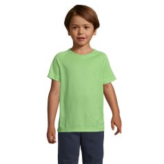   Tricou cu maneca scurta, la baza gatului, Sport, Copii, SOL'S, 2410E20851, Poliester, Verde apple, 4XL