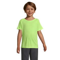   Tricou cu maneca scurta, la baza gatului, Sport, Copii, SOL'S, 2410E20866, Poliester, Galben neon, 3XL