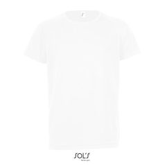 SPORTY-KIDS TSHIRT-140g, Polyester, white, MALE, 4XL