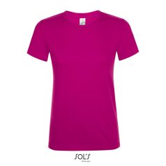 REGENT-WOMEN TSHIRT-150g, Cotton, Fuchsia, TWIN, M