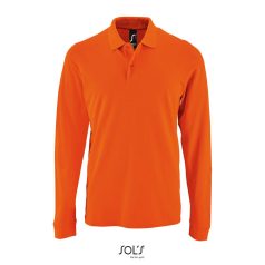   Tricou Polo, Barbati, maneca lunga, SOL'S, 2401E10195, Bumbac, Portocaliu, 4XL