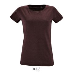   REGENT-F-WOMEN TSHIRT, Combed Cotton, Heather Oxblood, TWIN, XL