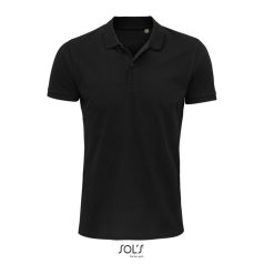 Tricou polo barbati, 22FEB2048, 5XL, masculin, Bumbac, Negru