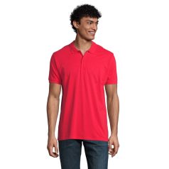   Tricou Polo, Barbati, maneca scurta, SOL'S, 2401E10434, Bumbac, Rosu, 3XL