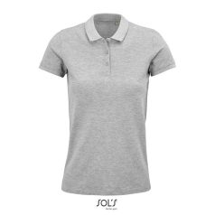 PLANET-WOMEN POLO-170g, Organic cotton, grey heather, L