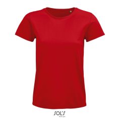 PIONEER-WOMEN TSHIRT-175g, Organic cotton, red, S