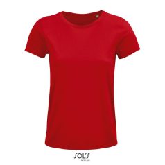 CRUSADER-WOMEN TSHIRT-150g, Organic cotton, red, L