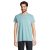 Tricou la baza gatului, Barbati, maneca scurta, SOL'S, 2401E10642, Bumbac, Albastru pool, XL