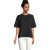 Tricou cu maneca scurta, la baza gatului, Casual, Femei, SOL'S, 2410E18974, Bumbac, Negru deep, L