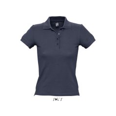 PEOPLE-WOMEN POLO-210g, Cotton, navy, TWIN, S