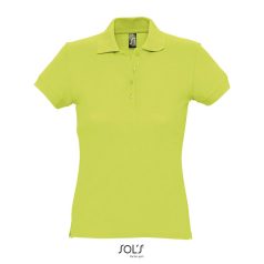 PASSION-WOMEN POLO-170g, Cotton, Apple Green, TWIN, L