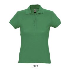 PASSION-WOMEN POLO-170g, Cotton, kelly green, TWIN, L