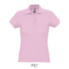 PASSION-WOMEN POLO-170g, Cotton, Pink Sixties, TWIN, L