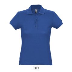 PASSION-WOMEN POLO-170g, Cotton, royal blue, TWIN, L