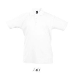 SUMMER II-KIDS POLO-170g, Cotton, white, JUNIOR, 3XL