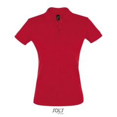 PERFECT-WOMEN POLO-180g, Cotton, red, TWIN, M