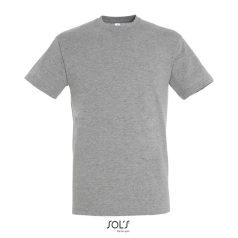 REGENT-UNI TSHIRT-150g, Cotton, Grey Melange, TWIN, XS