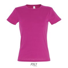 MISS-WOMEN TSHIRT-150g, Cotton, Fuchsia, FEMALE, L