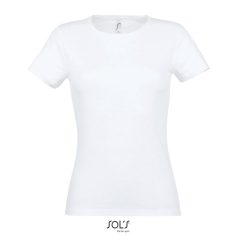 MISS-WOMEN TSHIRT-150g, Cotton, white, FEMALE, L