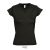 Tricou la baza gatului, Dama, maneca scurta, SOL'S, 2401E11832, Bumbac, Negru deep, 3XL