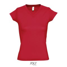 MOON-WOMEN TSHIRT-150g, Cotton, red, TWIN, M