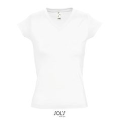 MOON-WOMEN TSHIRT-150g, Cotton, white, TWIN, L